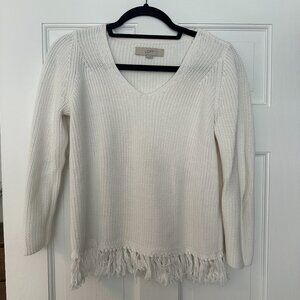 Loft Fringe Hem Sweater